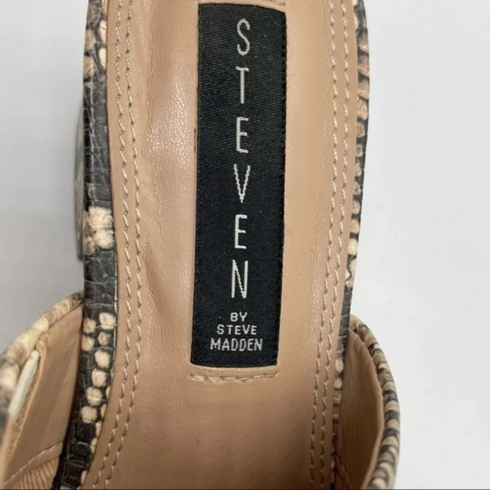 Steve Madden Faux Snakeskin Mule Shoes_5